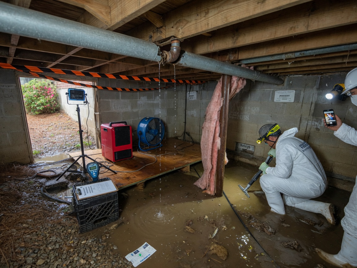 What to do when a pipe bursts in your crawl space
