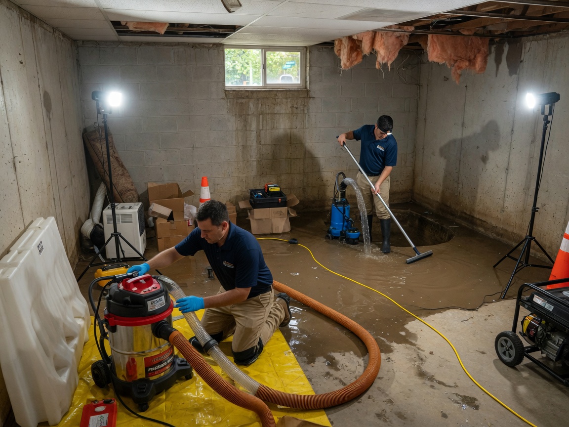 Basement Water Removal in Raleigh, NC