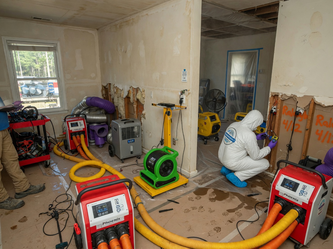 water damage restoration in Morrisville